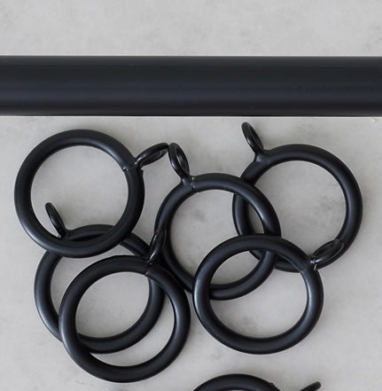 Matte black finish detail