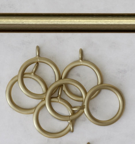 Brass finish detail