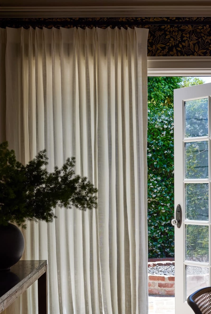 Unlined drapery