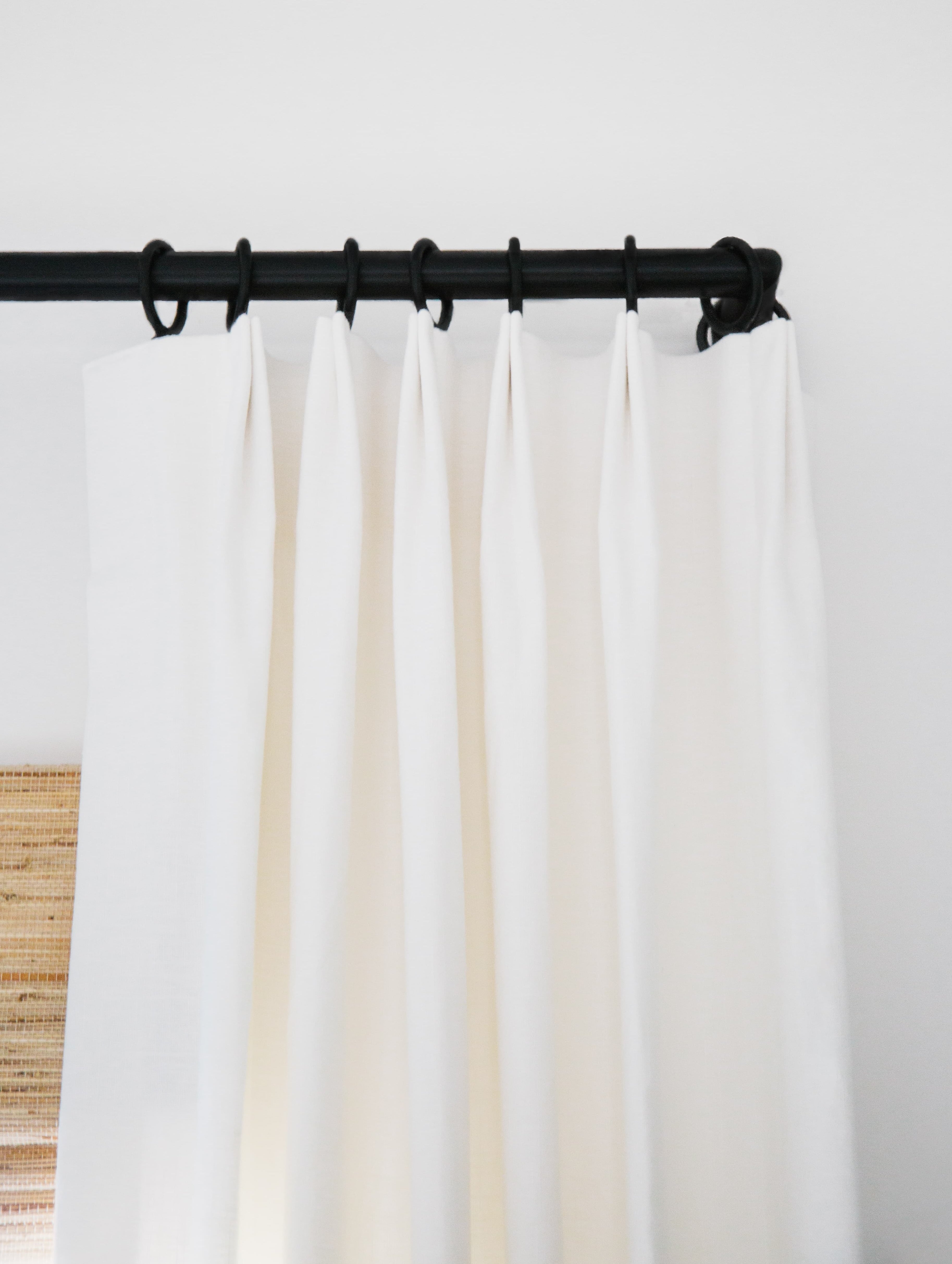 Tailored pleat drapery