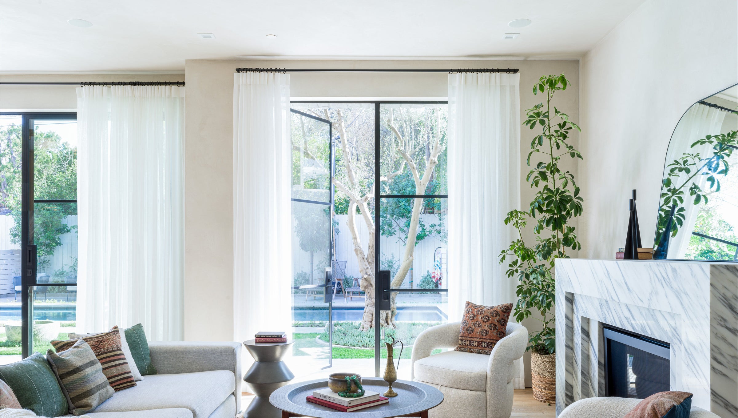 Lifestyle interior with window treatments