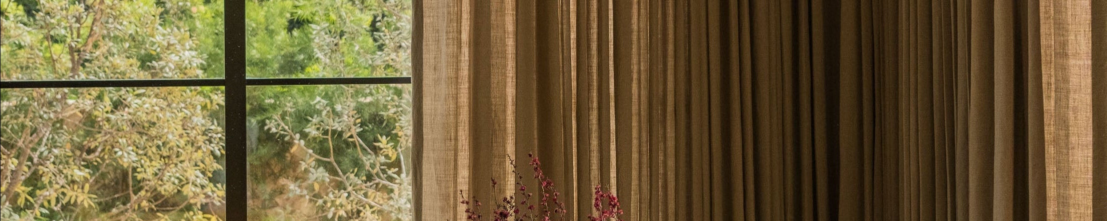 French Doors with custom drapery