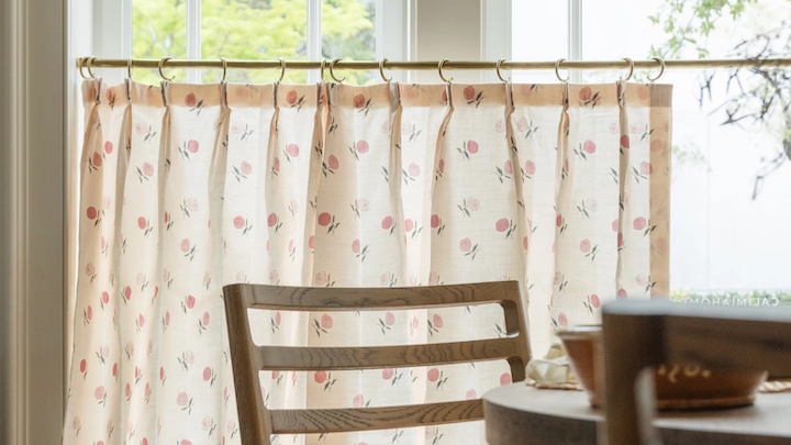 French Doors with custom roman shades
