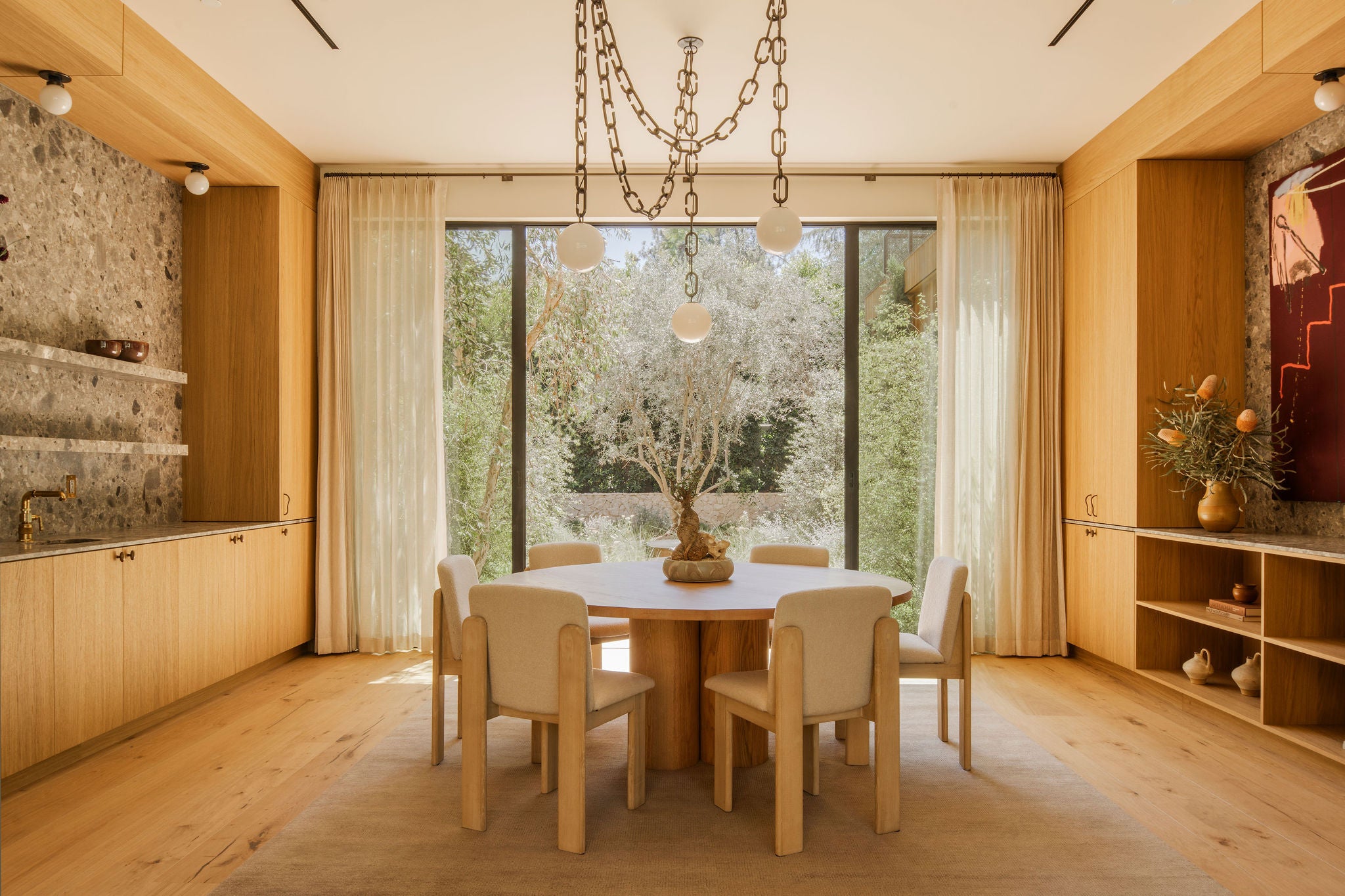 An interior featuring custom Everhem drapery.