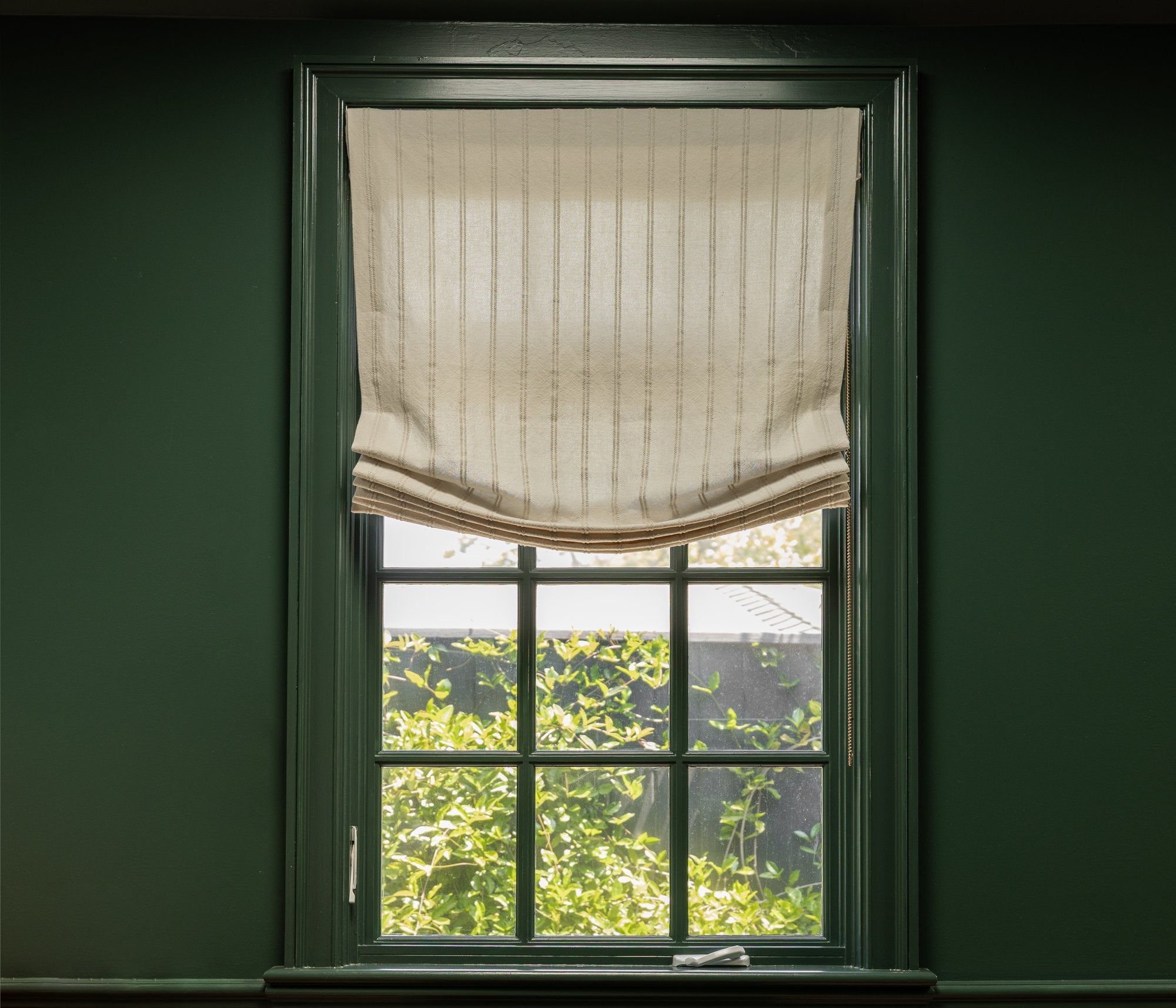 Relaxed Roman shade — lifestyle