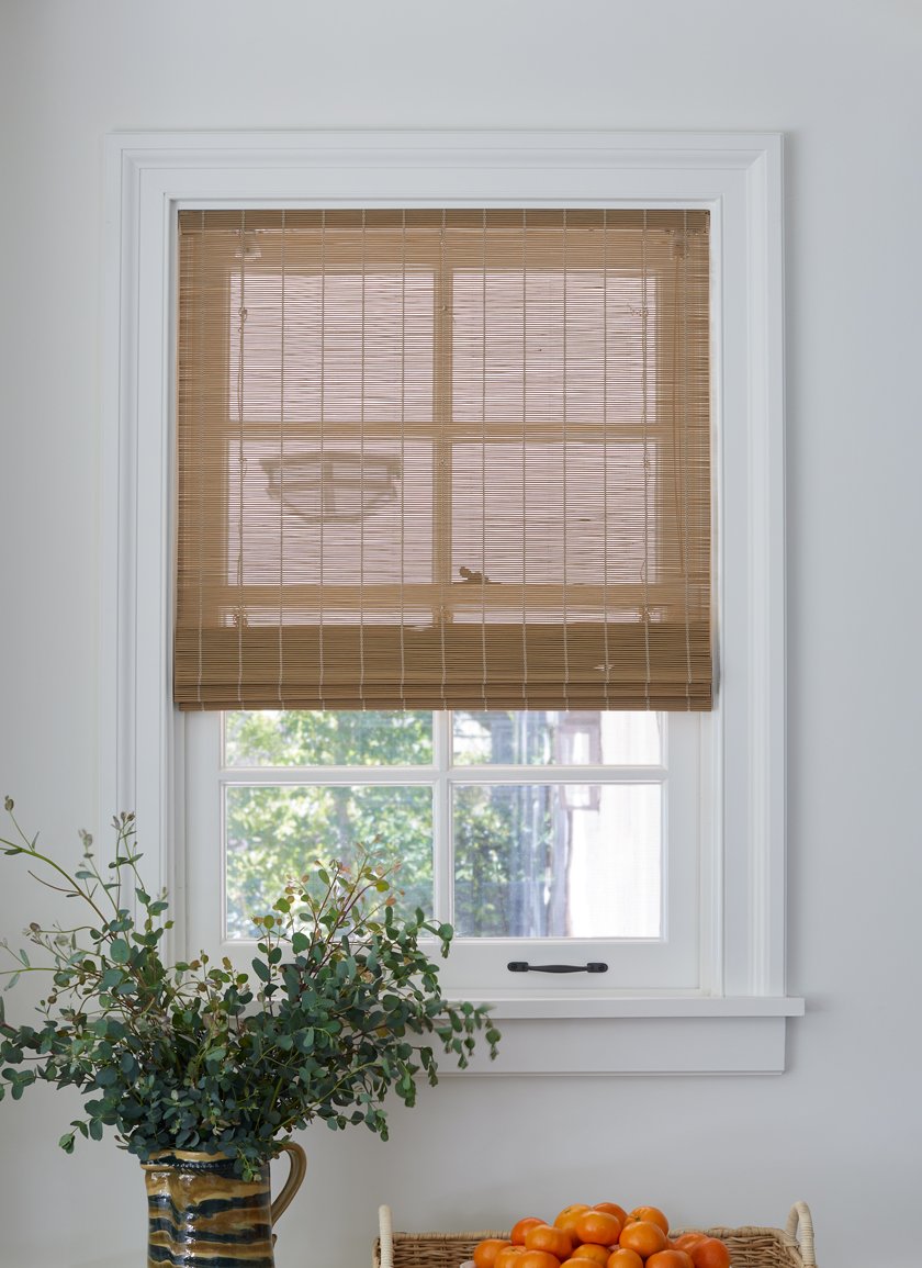 Woven Wood shade — lifestyle